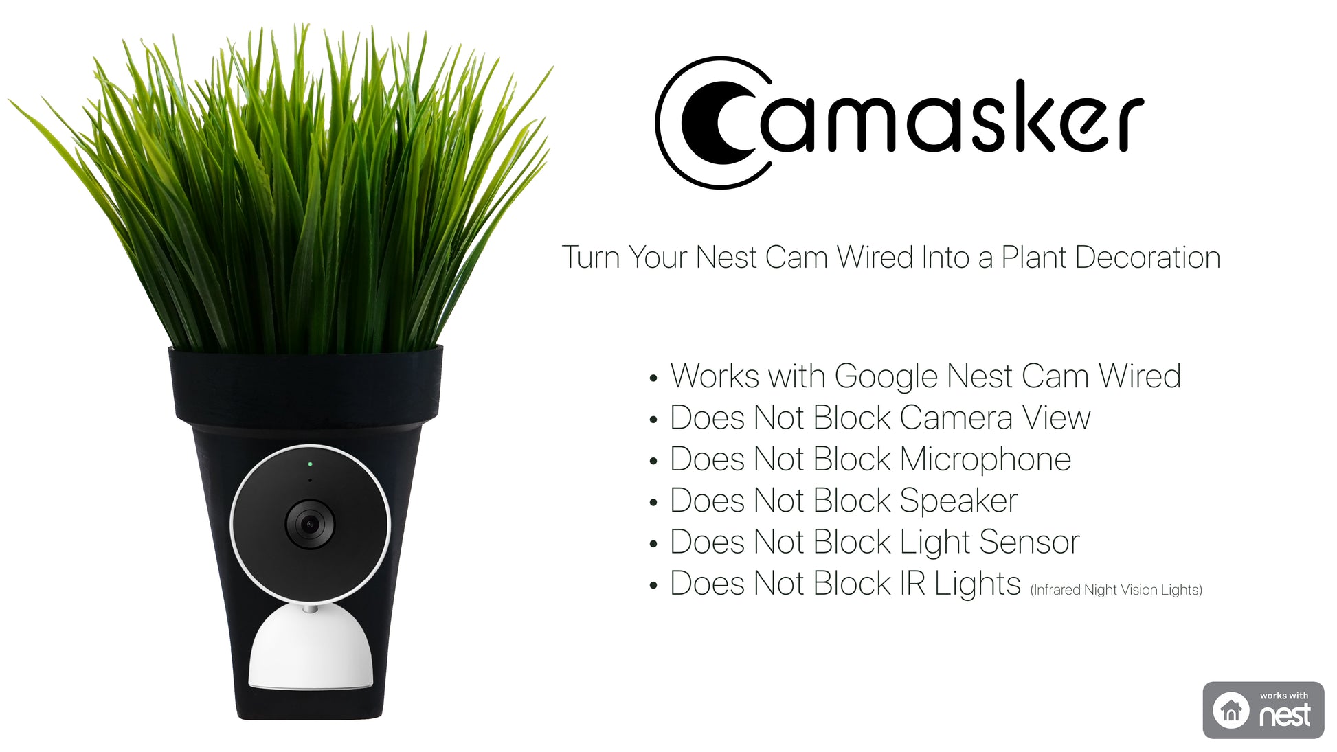 Hide Ring Camera CAMASKER for Ring Indoor Cam & Ring Stick 