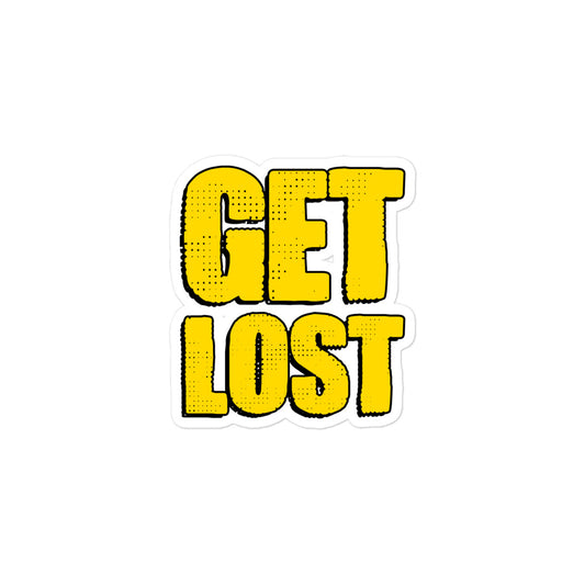 Doorbell News "GET LOST" Sticker