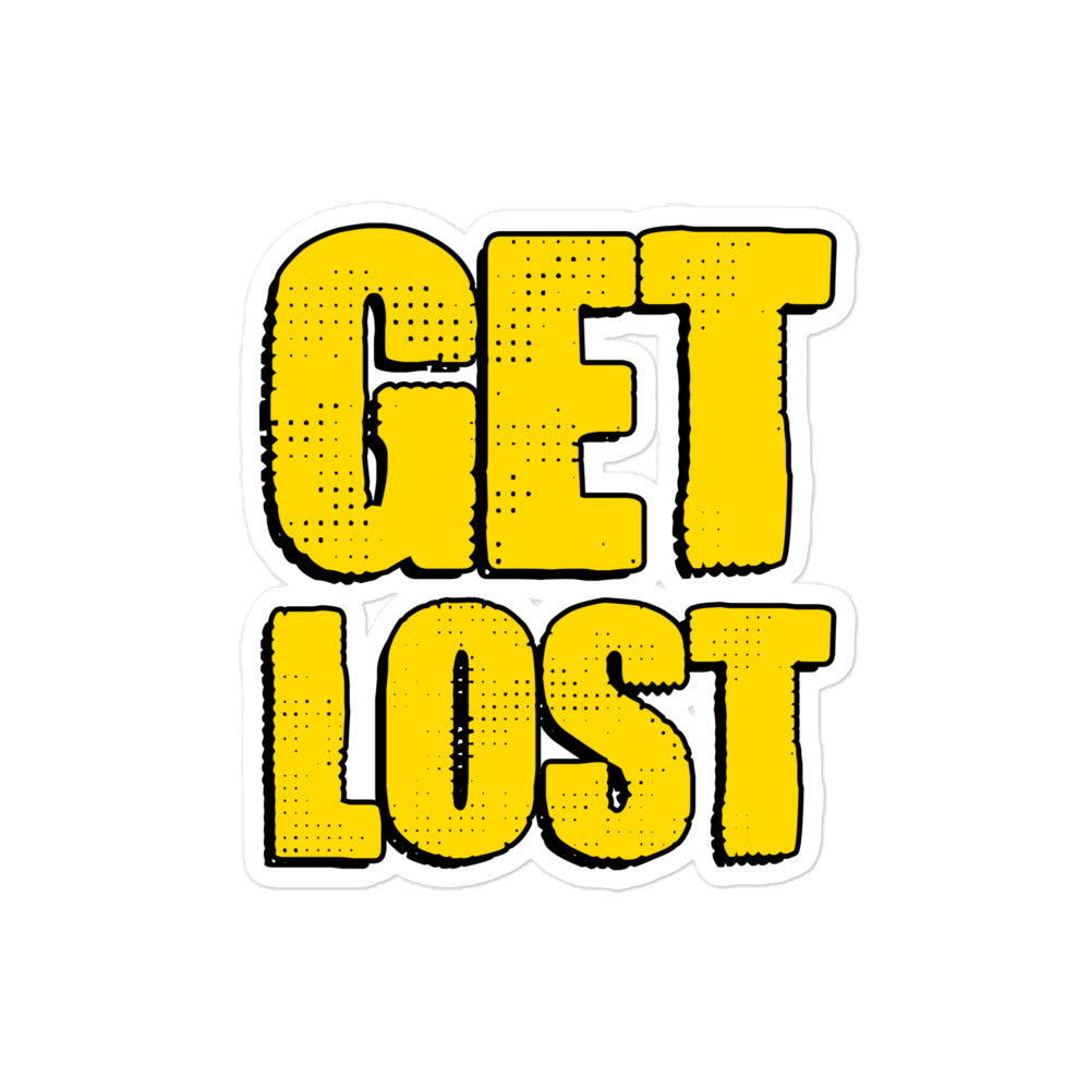 Doorbell News "GET LOST" Sticker