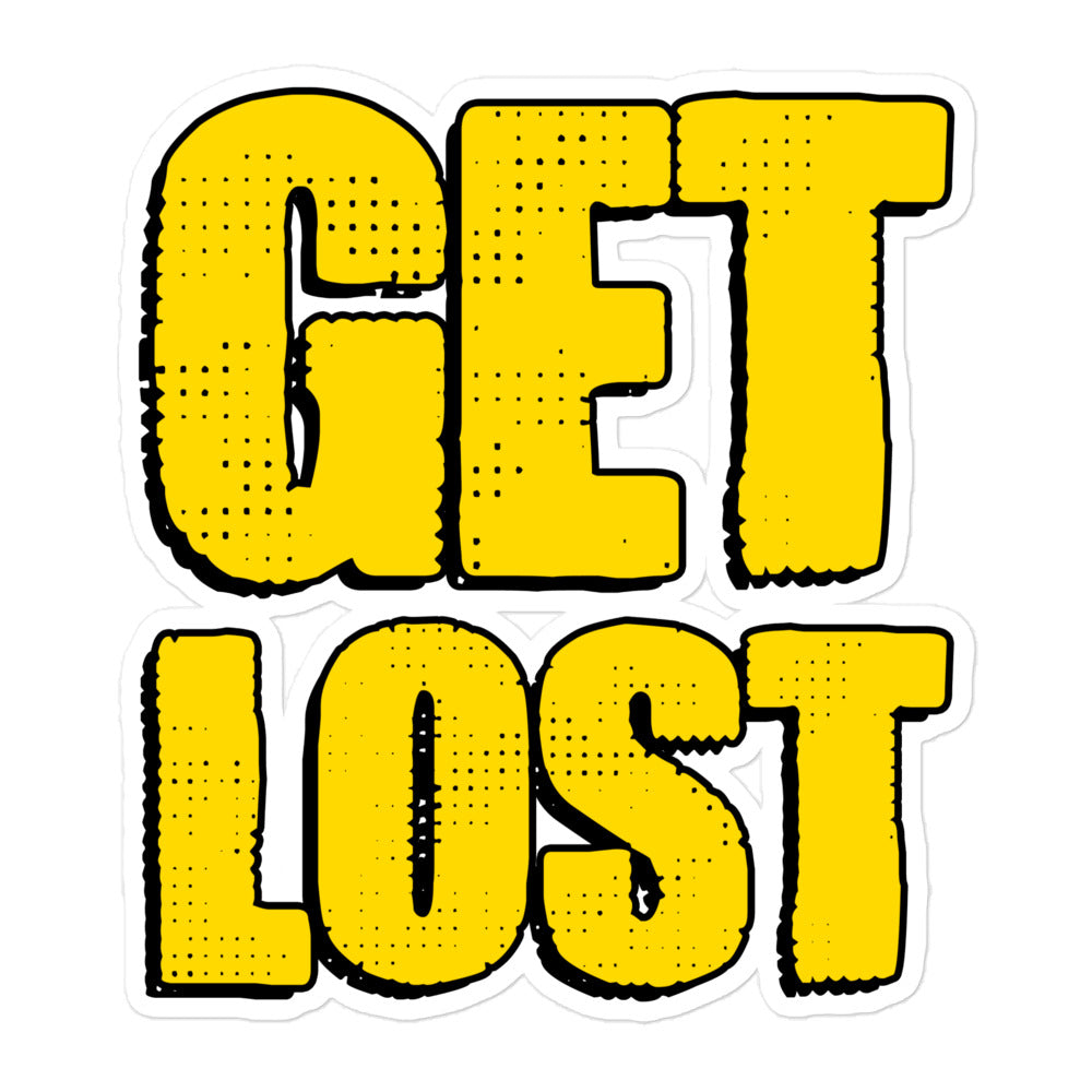 Doorbell News "GET LOST" Sticker